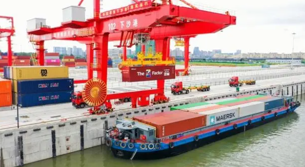 杭州下沙港开港，以表内贸海运集装箱业务为主