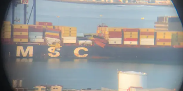 MSC一集装箱船因恶劣气象迷失46个集装箱